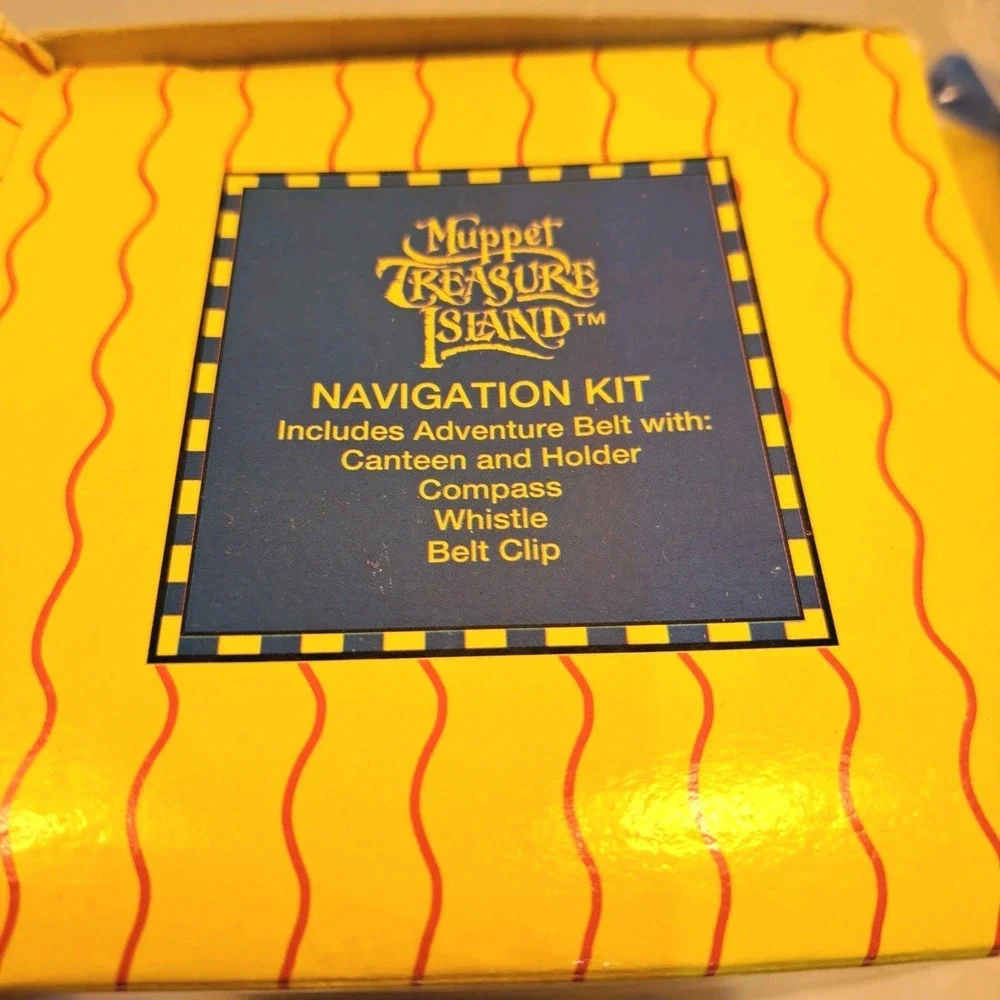 1996 Vtg NEW Muppet Treasure Island Navigation KIT Belt Compass RARE